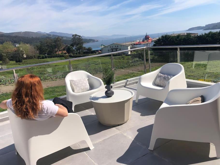 Villa A Neida Casa Con Terraza Con Vistas Al Mar à Cee Extérieur photo